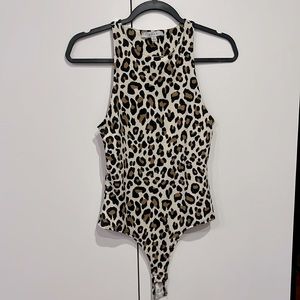 Leopard print bodysuit